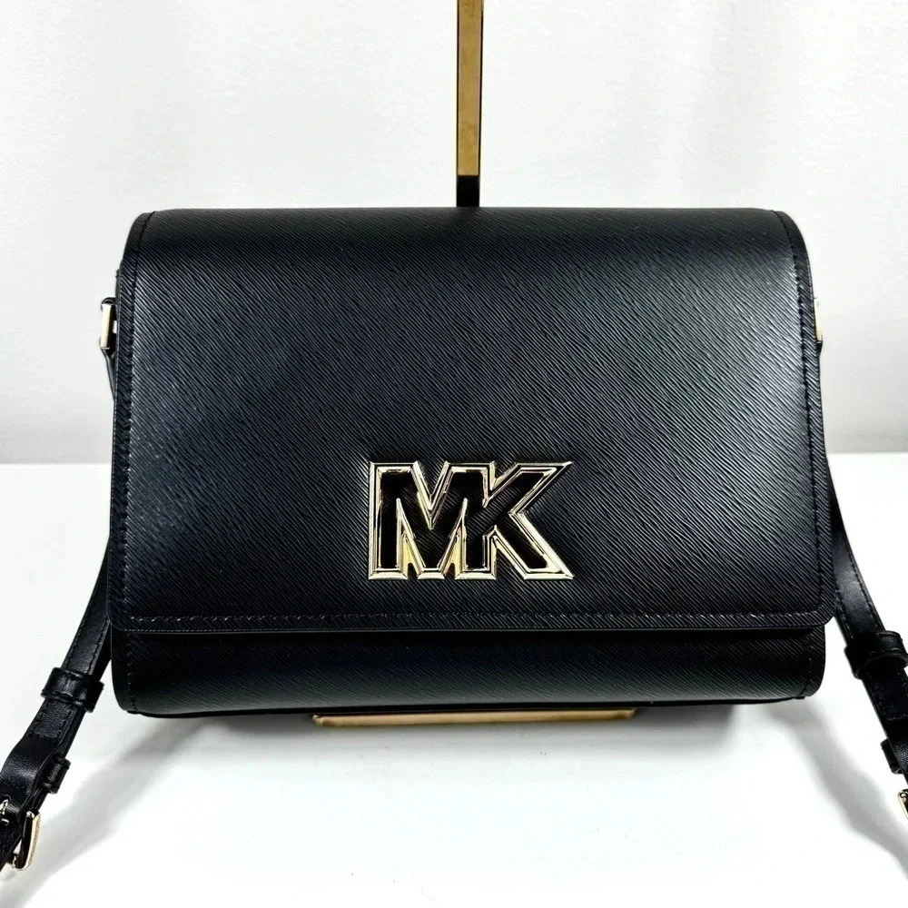 NWT Michael Kors leather MK Crossbody Bag - Picture 6 of 11